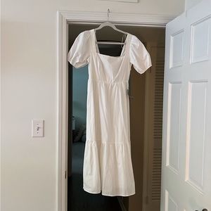 ASTR The Label White Midi Dress
